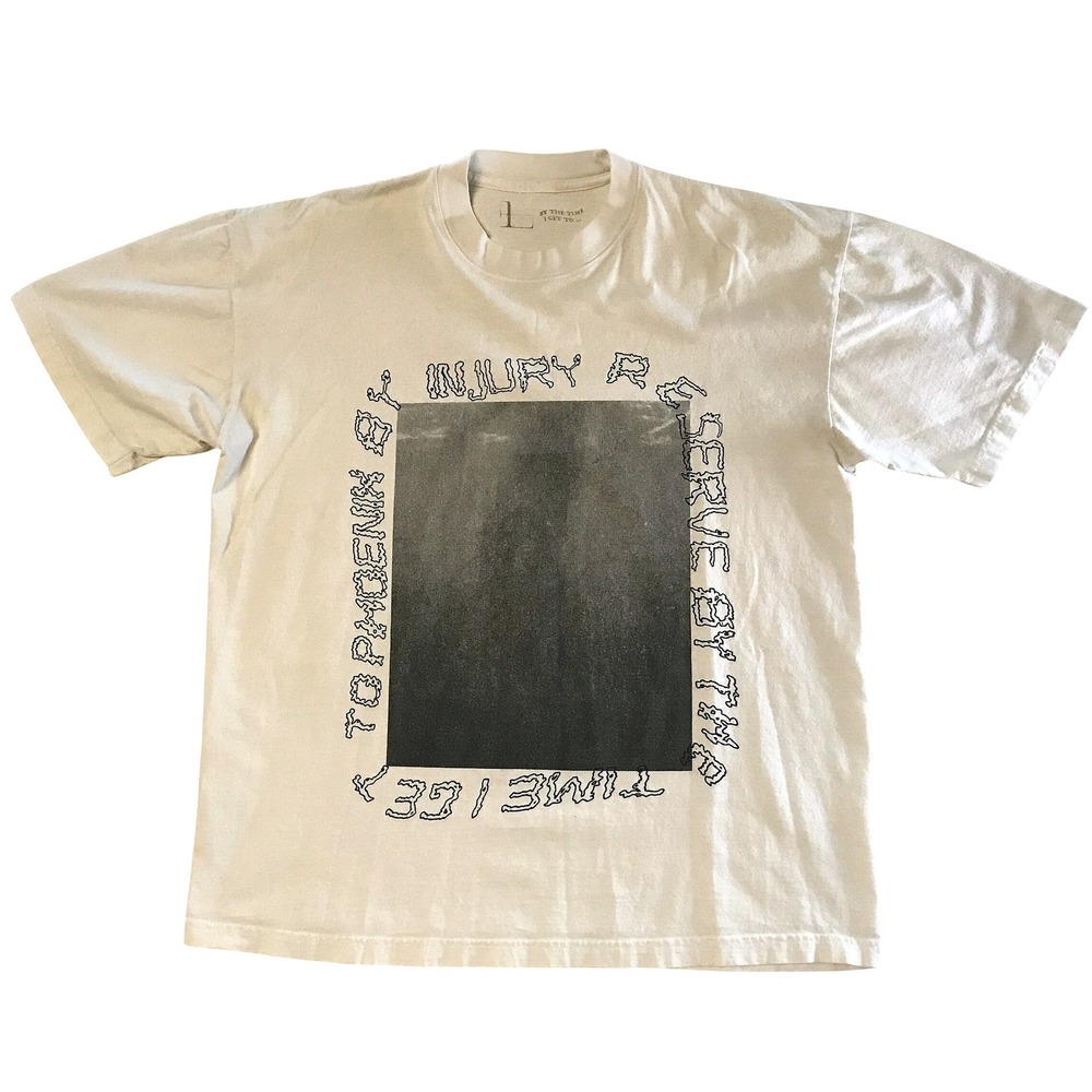 Injury Reserve By the Time I Get to Phoenix Graphic T-Shirt Mens Large Cream